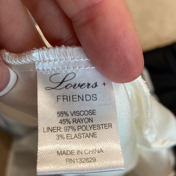 LOVERS + FRIENDS Dreamland Dress White Blue Striped - Picture 11 of 11